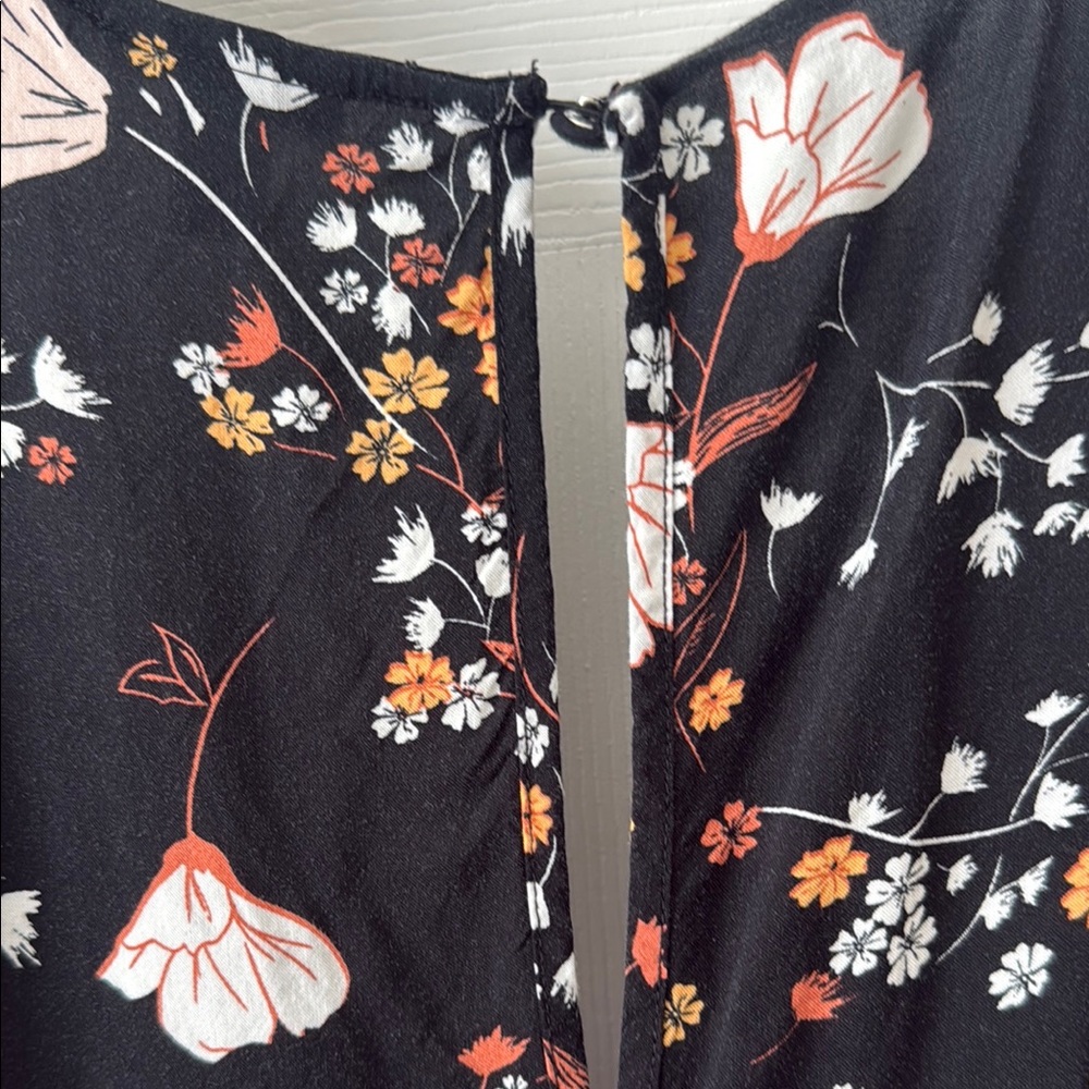 Torrid Black and Pink Floral Midi Dress - Picture 7 of 9